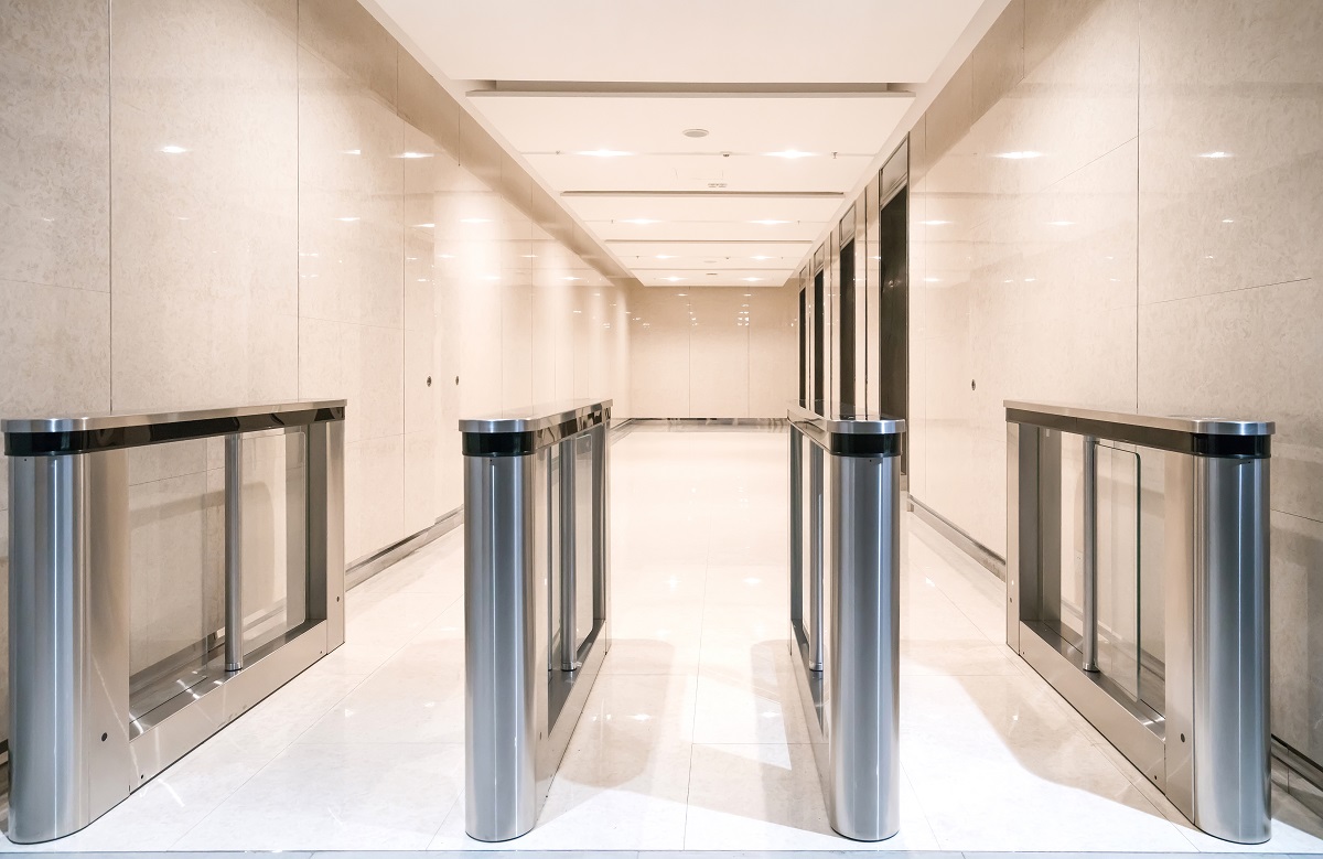 Stainless Steel Entrance Guard At Apartment Entrance
