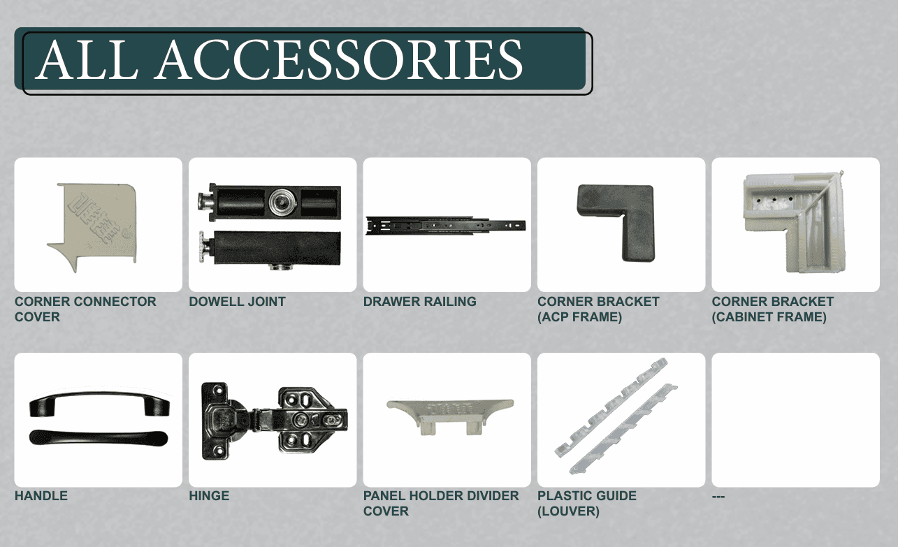 Cabinet Accessories Complete Range