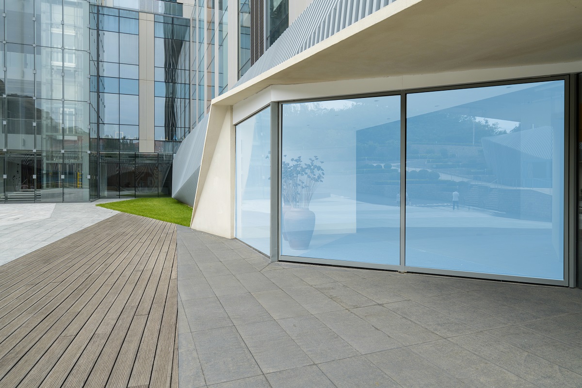 Empty Floors And Office Buildings In The Financial Center, Qingdao, China