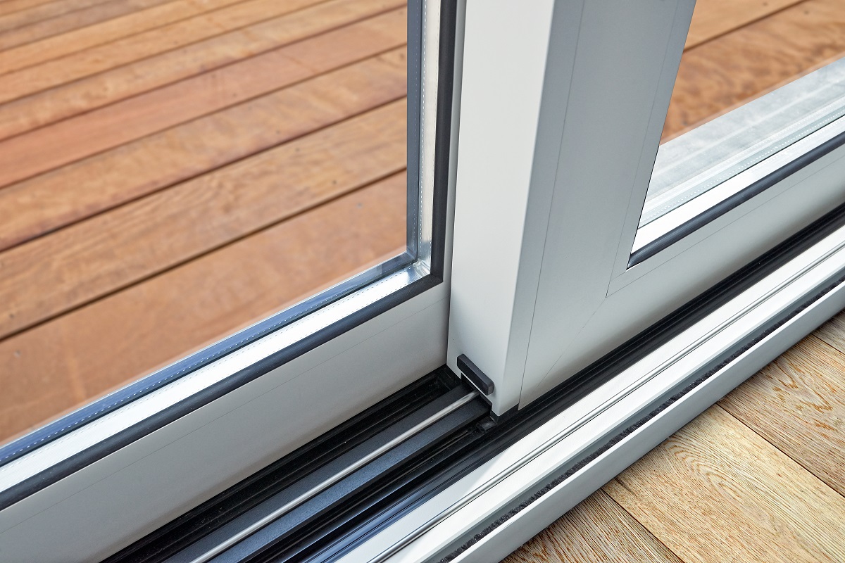 Sliding Glass Door Detail And Rail Embed In Floor